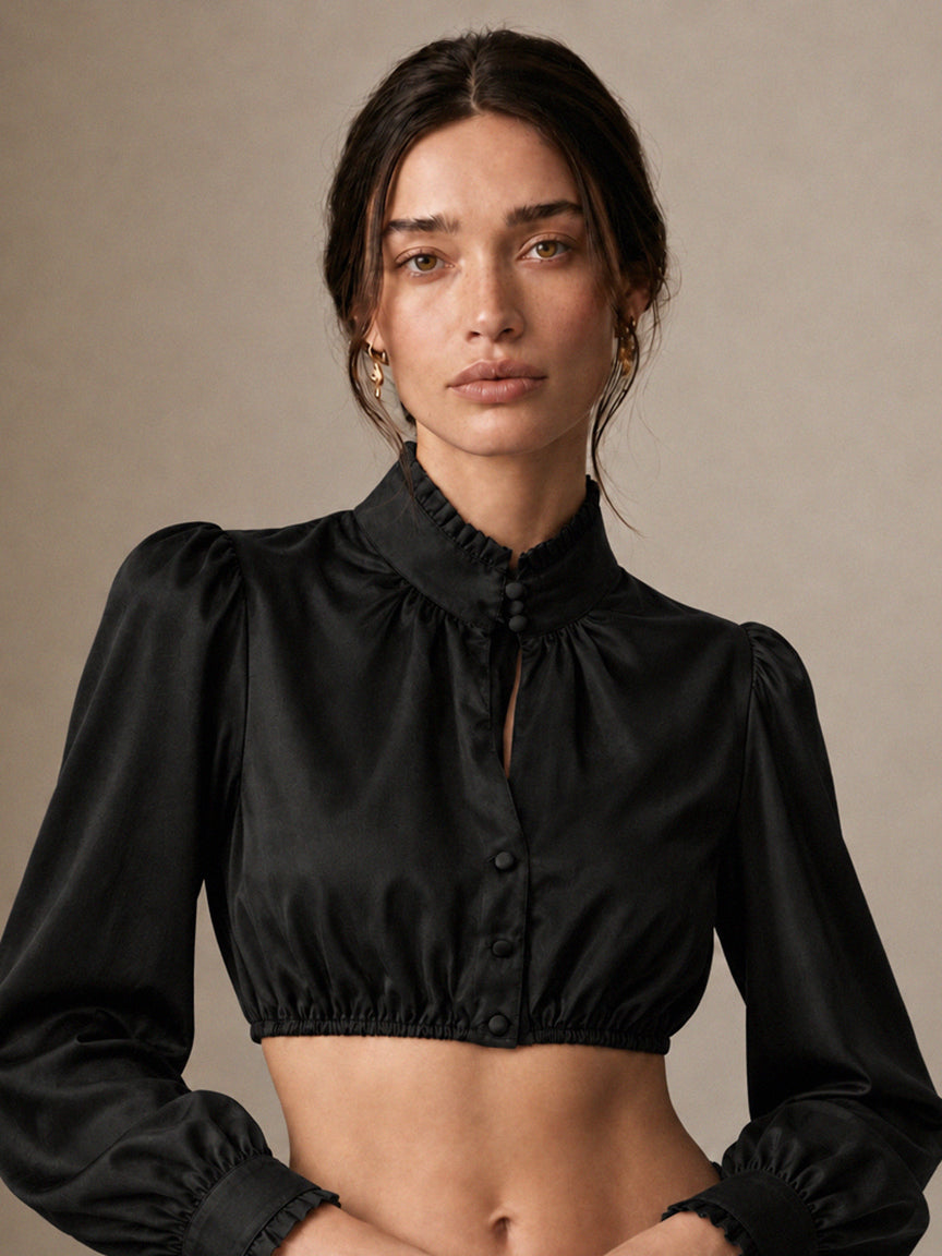 Dirndlbluse 2420640 | schwarz