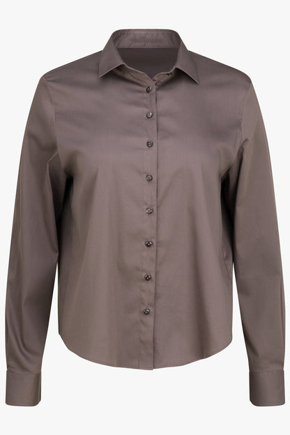 Stretch-Bluse mit abnehmbarer Rüsche