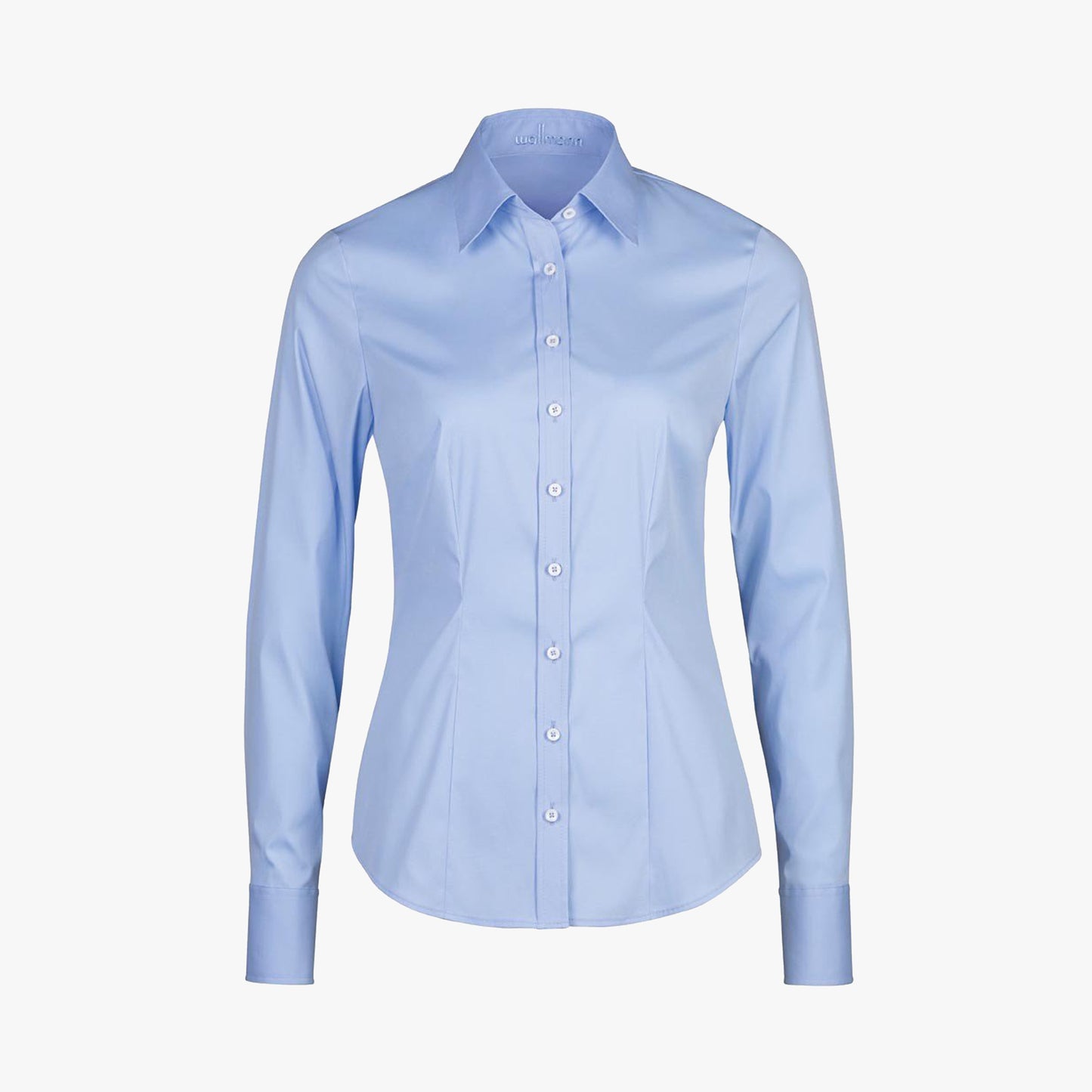 Hemdbluse langarm | blau